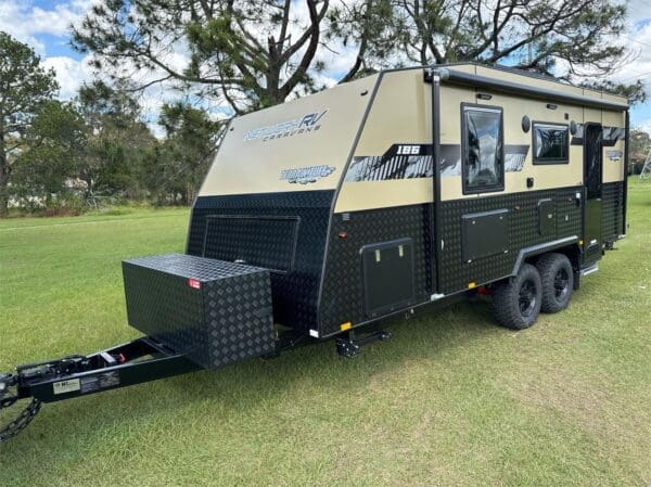 Network RV Caravans Terrain Tuff 18'6 Rear Door - Caravans