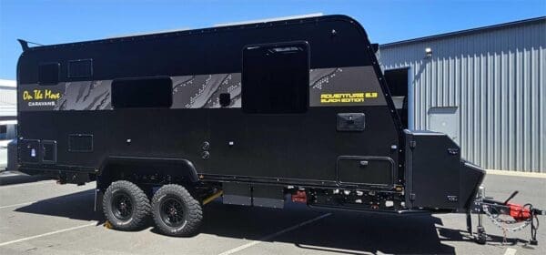  this top-of-the-line caravan is a steal for any outdoor enthusiast.<br /><br />The sleek black exterior of the Adventure Black Edition 6.3 is sure to turn heads wherever you go. Its yellow accents add a pop of color and style